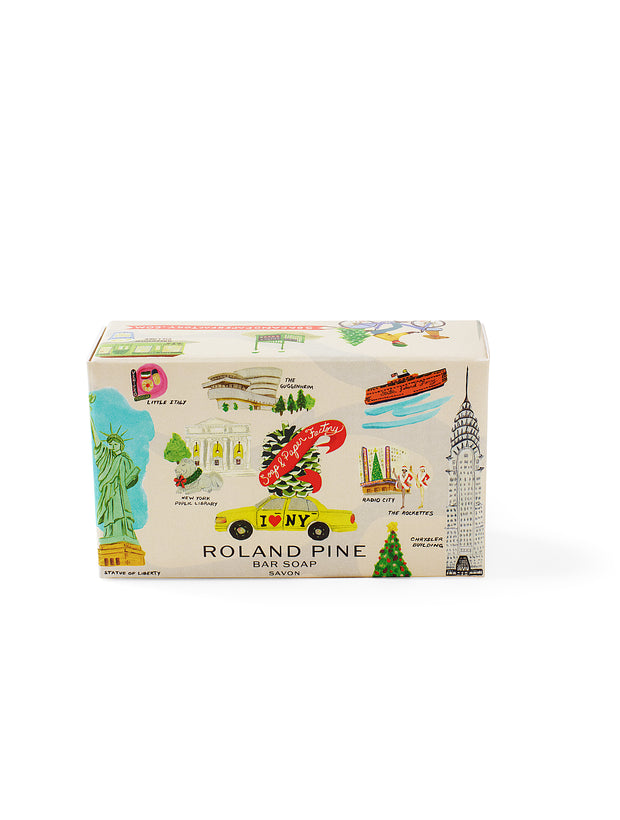 Holiday in New York Roland Pine 5 oz Boxed Shea Butter Soap Bar