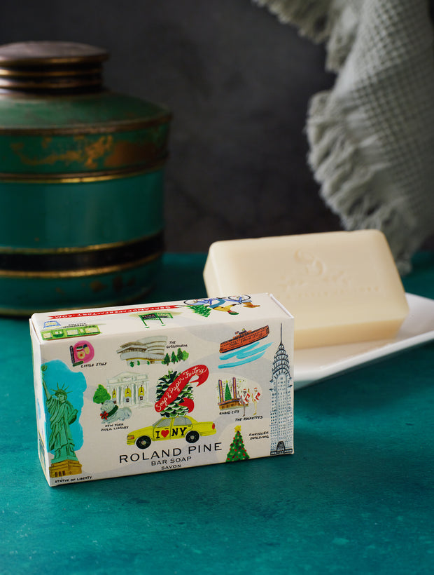 Holiday in New York Roland Pine 5 oz Boxed Shea Butter Soap Bar