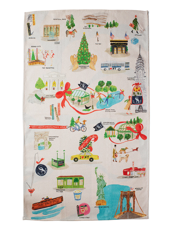 Holiday in New York Tea Towel