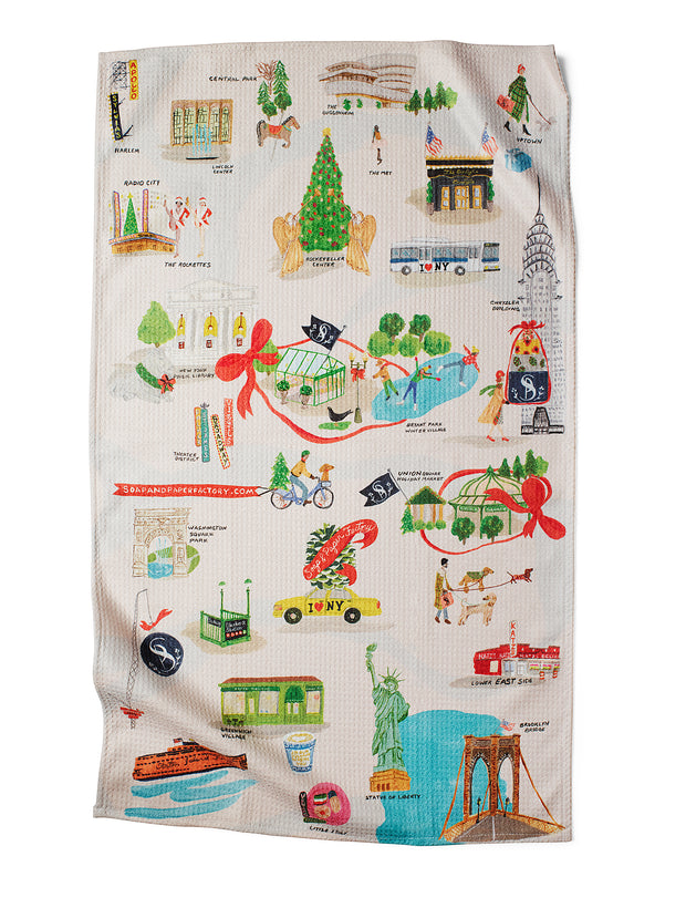 Holiday in New York Tea Towel